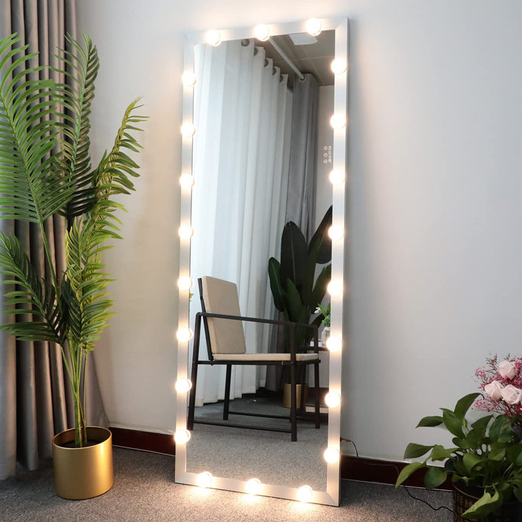 ColaFurniture Full Body Vanity Mirror, LED Lighted Full Length Mirror